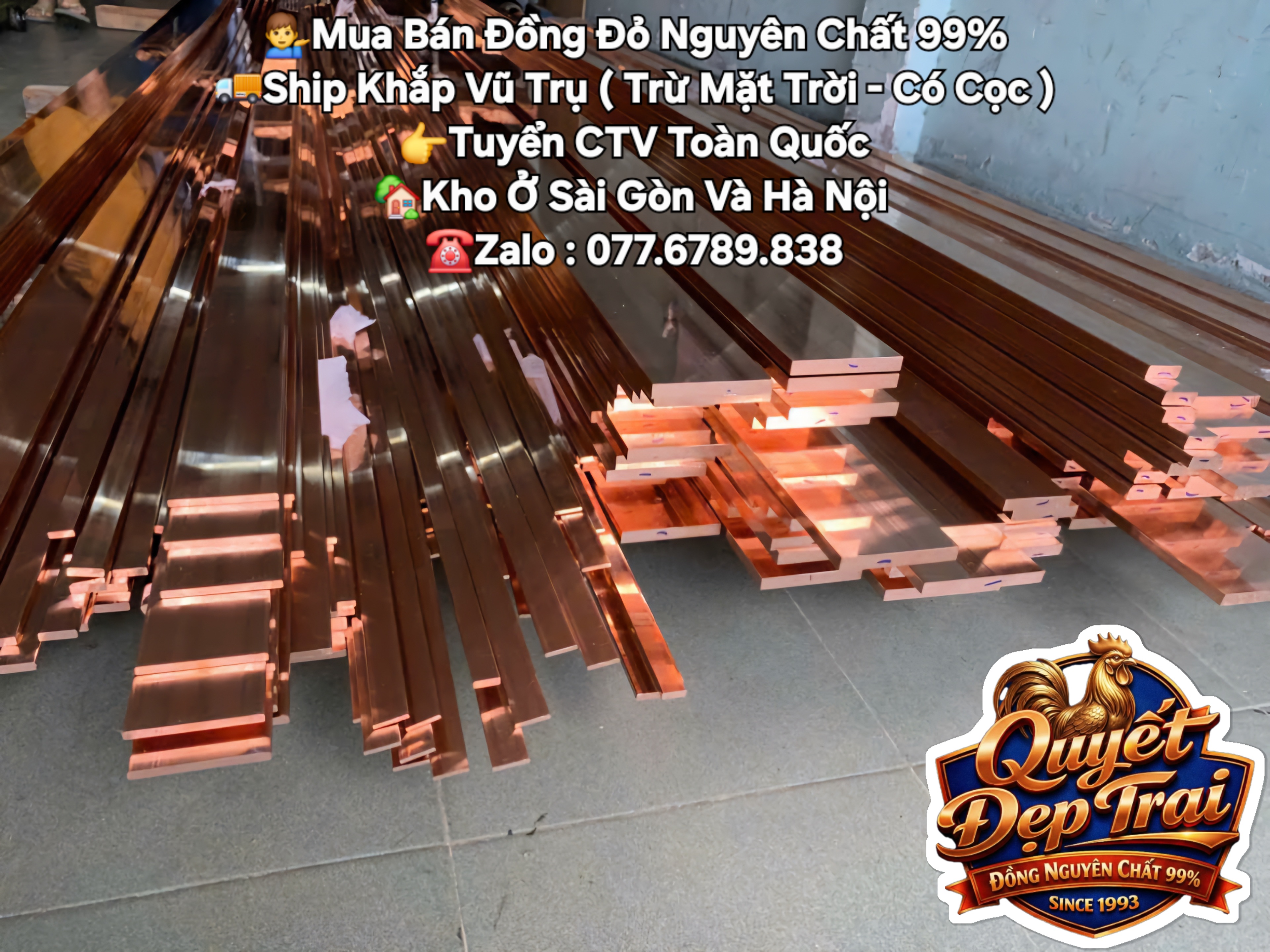 Đồng Đỏ Thanh Cái,Nguyên Chất 99,9% - Ảnh 4